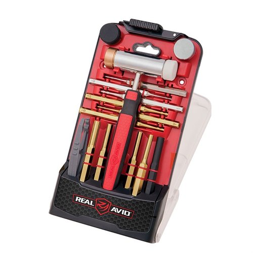 Le kit ACCU-PUNCH te permet de retirer et installer des goupilles en toute sécurité, avec un marteau ergonomique et des poinçons en laiton et acier interchangeables.