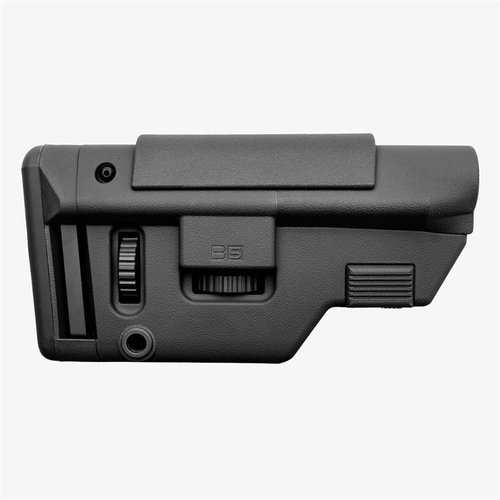 Le B5 Systems Collapsible Precision Stock offre un ajustement personnalisé, des mounts QD, un support M-LOK® et un confort optimal, idéal pour les carabines Mil-Spec.