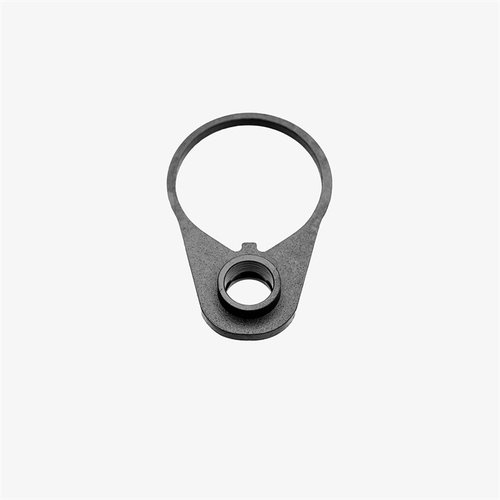 L'AR-15 QD END PLATE de B5 SYSTEMS offre un point d'attache alternatif en acier, avec rotation limitée et finition phosphate résistante à la corrosion.