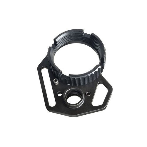 Améliore ton système avec la Multi Function End Plate et Anti-Rotation Castle Nut, offrant des points d'attache polyvalents et un montage QD anti-rotation.