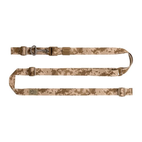 La sangle ESD est légère, personnalisable, et s'ajuste facilement pour tout type d'arme, avec un design compact et un système d'ajustement rapide.
