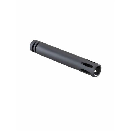 Améliore ton tir avec le flash hider LUTH-AR pour 223 Remington/5.56x45 NATO, en acier 4150, longueur de 5.5", finition Manganese Phosphate.
