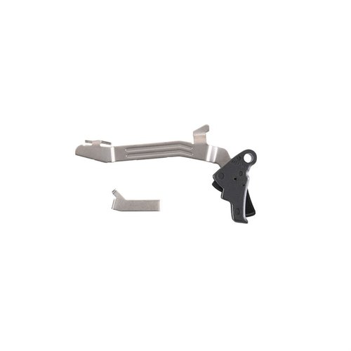 Améliore ton Glock® avec ce kit qui offre un tir plus fluide, un déclenchement net à 4,5 lbs et un remplacement facile du déclencheur d'origine.