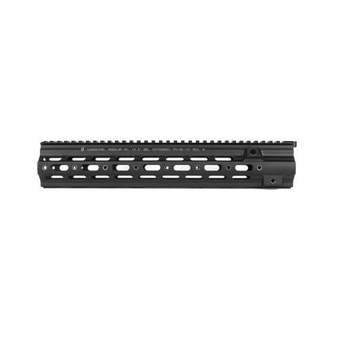 Le rail Geissele Super Modular HK 416, en aluminium 6061-T6, offre robustesse et modularité, parfait pour personnaliser ton HK 416 avec précision.