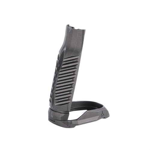 Améliore ton ergonomie avec le Backstrap + Magwell Radian pour P365-XMACRO, offrant une prise sécurisée, un rechargement fiable et un confort optimal.