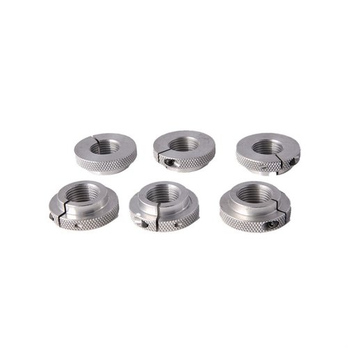 Les anneaux de verrouillage Adapter pour la presse Forster Co-Ax XL te permettent de passer facilement de 1-1/4" à 7/8". Disponibles en pack de 6.