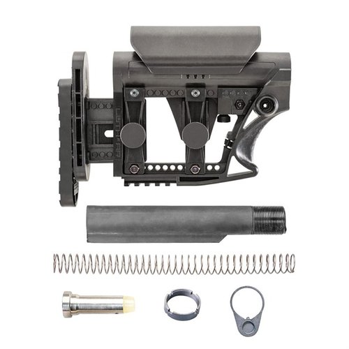 Le MBA-3 est une crosse réglable légère avec ajustements de longueur, hauteur et latéral, idéale pour personnaliser ton système de carabine .308/7.62.