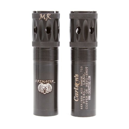 Les chokes portés Cremator® de Carlson offrent une technologie Triple Shot pour des transitions douces, moins de déformations et des motifs plus denses pour la chasse aux oiseaux.