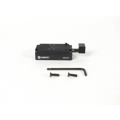 Le montage Sidelok pour Trijicon RMR offre un système Quick Detach sans outils, garantissant le maintien du zéro et un design compact et sécurisé.