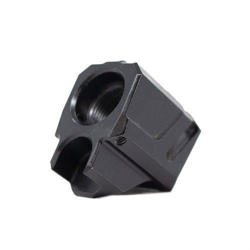 Améliore ta précision avec le compensateur EXOS-524 de Faxon, compatible avec M&P Shield, réduit le recul et la montée du canon pour des tirs plus stables.