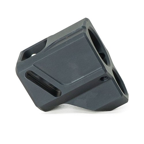 Le compensateur Faxon pour S&W M&P 1.0 réduit le recul et la montée du canon grâce à son design unique, améliorant ainsi la précision et la fiabilité.
