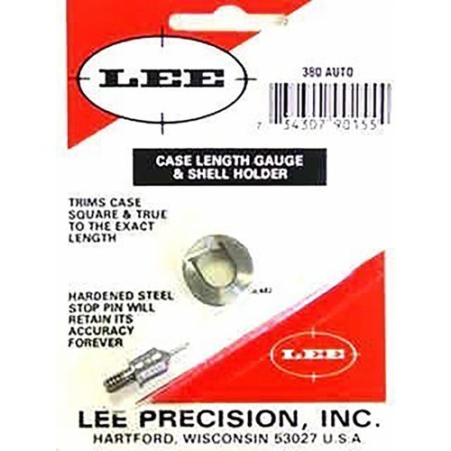 Le CASE LENGTH GAUGE de LEE PRECISION te permet de couper et d'aplanir facilement tes douilles à la bonne longueur, pour un rechargement précis.