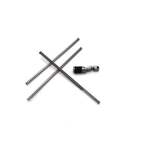 Améliore ton 10/22 avec un bolt handle confortable, un guide rod super slick et des ressorts interchangeables pour un réglage optimal du recul.