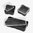 DAKA BINS lot de 3 : un 2x4 et deux 2x2 noirs
