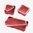DAKA BINS lot de 3 : un 2X4 et deux 2X2 rouges