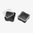 DAKA 2X2 bacs 3,6" x 3,6" x 1,8" noirs lot de 2