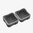 DAKA 2X2 bacs 3,6" x 3,6" x 1,8" noirs lot de 2