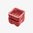 DAKA bacs 2x2 3,6 po x 3,6 po x 1,8 po rouge, lot de 2