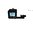 Support universel d'accessoires pour rail Picatinny, noir