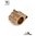 AR-15 bloc de gaz monobloc réglable inox .625" TAN