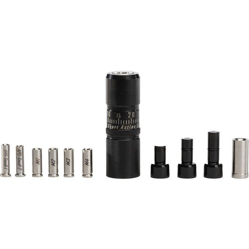 Le INFINITY APS DIE te permet de recharger des cartouches de 223 Remington à 338 Lapua Magnum avec précision grâce à ses tiges de réglage et ses manchons.