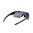 DEFIANT EYEWEAR monture noire, verres gris polarisés à miroir rouge