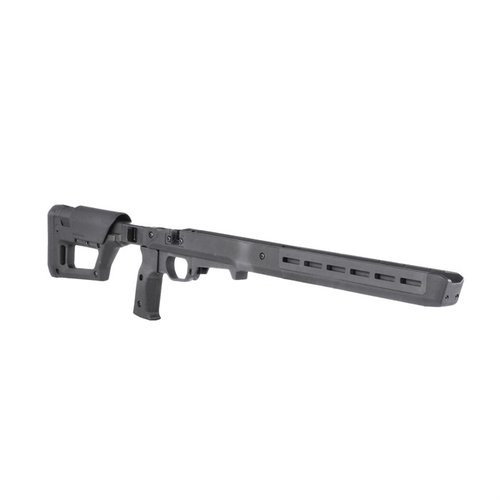 Le Pro 700 Lite pour Remington 700 LA offre un design léger de 4,5 lbs, un ajustement ergonomique, et de multiples points d'attache pour accessoires.