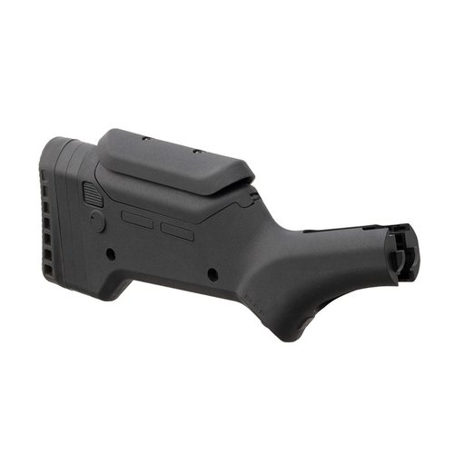 Le stock ELG M-LOK pour Marlin offre un ajustement LOP et hauteur de joue, un stockage d'ammo, et des slots M-LOK pour accessoires, optimisant ton arme.