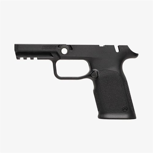 Le cadre de poignée EHG SG9 pour SIG P320 offre un design ergonomique, un rail Picatinny, un puits de chargeur fléchi et une texture TSP pour une prise optimale.