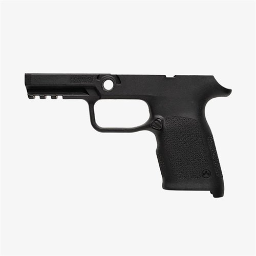Améliore ton SIG P320 avec le grip EHG SG9 de Magpul : ergonomique, avec un rail Picatinny, un magazine fléché et une texture anti-dérapante.