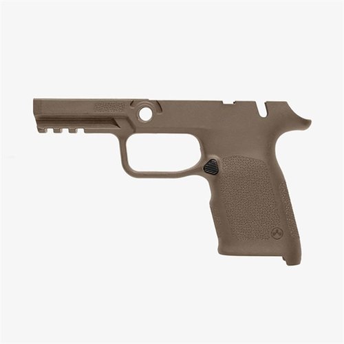 Le cadre de poignée EHG SG9 pour SIG P320 offre ergonomie, rail Picatinny, magazine flaré et une texture TSP pour une prise sûre, même en conditions humides.