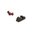 Jeu de visée en fibre optique pour Glock G5 calibre 9mm/.40 noir