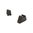 Jeu de visées 5XL compatible optique, avant strié .407"F/.507"R pour GLOCK