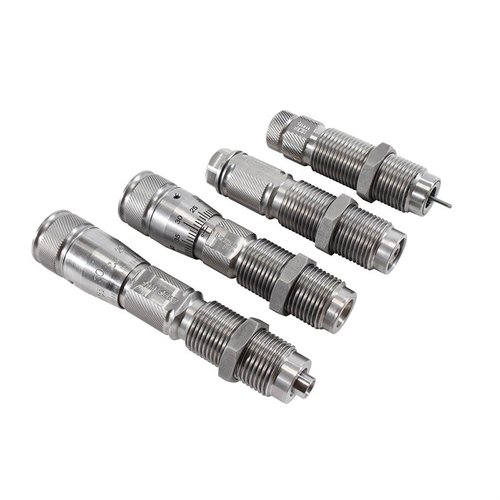Les dies Lyman Pro en acier inoxydable offrent une performance inégalée, avec un système de décapage, un réglage micrométrique et une résistance à l'usure.