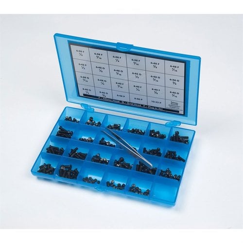 Le kit de vis de 277 pièces MASTER GUNSMITH de LYMAN est parfait pour tous les propriétaires d'armes, avec des vis rares et un rangement pratique.