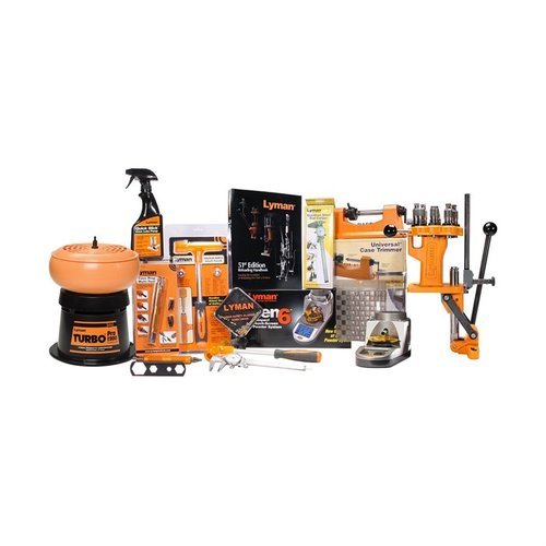 Le Lyman Ultimate Reloading System est le kit complet pour recharger, incluant presse, système de poudre, trimmer et plus, pour des cartouches de qualité rapide!