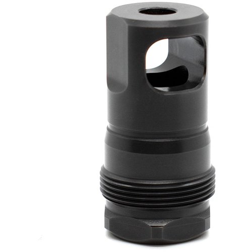 Le SPB Muzzle Brake offre une finition en nitride noir pour un meilleur scellement, compatible avec les montures Plan B et les adaptateurs Atlas.
