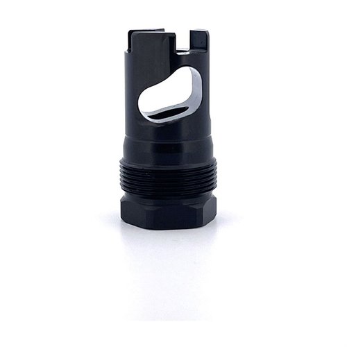 Le RPB Muzzle Brake offre une finition nitride pour un meilleur scellement, est compatible avec Atlas et Plan B, et inclut des shims pour un ajustement parfait.