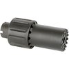 Le ALPHA BLAST DIVERTER dirige le souffle du canon vers l'avant, est fabriqué en aluminium 6061 et pèse seulement 9,8 oz. Idéal pour un tir confortable!