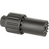 Le ALPHA BLAST DIVERTER dirige le souffle du canon vers l'avant, est fabriqué en aluminium 6061 avec un capuchon en acier, et pèse seulement 9.8 oz.