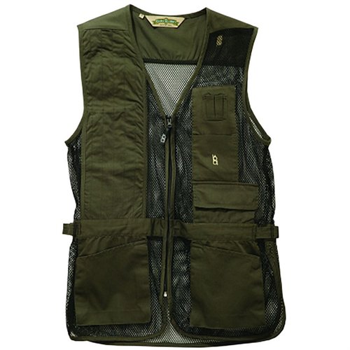 Le gilet de tir BOB ALLEN en mesh léger et respirant offre des poches pratiques, un ajustement à la taille et est compatible avec les Insert-A-Pad.