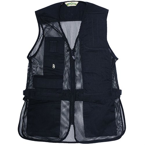 Le gilet de tir BOB ALLEN en mesh est léger, respirant et dispose de poches pour cartouches, d'un espace pour Insert-A-Pad et d'ajustements à la taille.