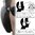 NOISEFIGHTERS SIGHTLINES ADAPTER PLATES FOR PELTOR COMTAC & SIMILAR BLACK
