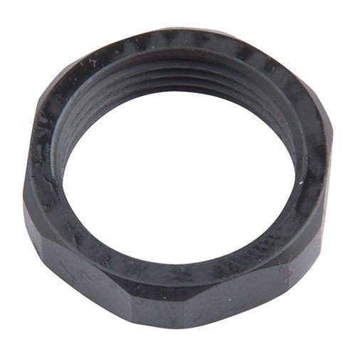 Les écrous hexagonaux AR .308 .750 JAM NUT 5/8-24" en acier noir sont parfaits pour indexer tes dispositifs de bouche, faciles à serrer avec une clé fine.