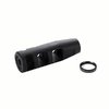 Compensateur 3 ports calibre 22 1/2-28 acier noir