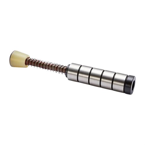 Le 9mm Silent Captured Spring réduit le recul et le bruit, offrant un cycle plus rapide et agréable, idéal pour les compétiteurs en quête de performance.