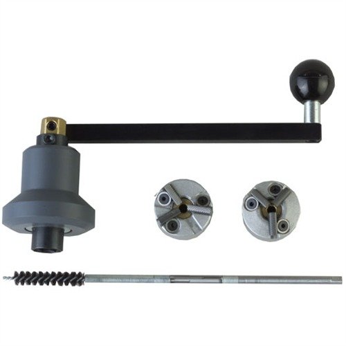 Avec le PRECISION REAMERS Muzzle Crown Refacing Kit, tu peux couper facilement un couronnement parfait sans tour, améliorant immédiatement la précision de ton arme.
