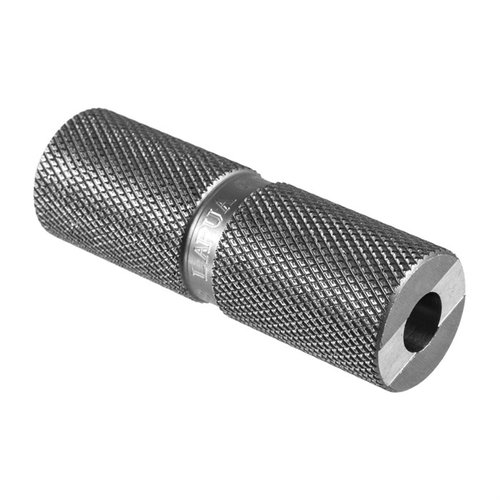 Assure ta sécurité et précision avec le gauge Lyman pour vérifier la longueur et le headspace des cartouches .338 Lapua après redimensionnement.