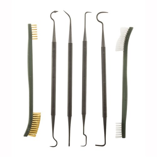 Le Lyman Pick and Brush Set te permet de nettoyer en profondeur ton arme avec des picks en Polymer non-marring et une brosse en nylon pour éliminer les résidus.