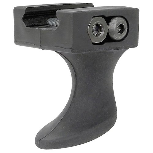 Le Handstop Picatinny ERGO t'offre un placement rapide et précis de la main, avec une protection en caoutchouc et une installation solide grâce à des boulons en acier.